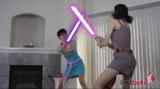 Online film Dicksaber Duel with Princess Lily and Darth RyAnne