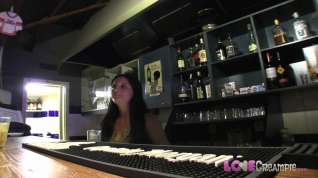 Online film Love Creampie: Barmaid gets creamied over the table