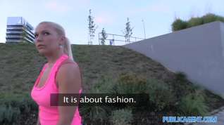 Online film PublicAgent: Russian blonde gets fucked in the bushes