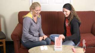Online film Ashley and Amber play Strip High Card