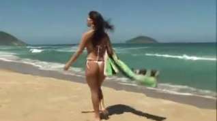 Online film Dirty hoe had anal sex and facial on a Brazilian beach