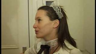 Online film French supple maid used