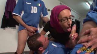 Online film Arab slut in hijab in a hot threesome getting Dp.d