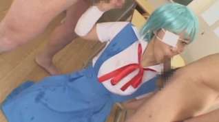 Online film Japanese Cosplay - Evangelion Rei two of three