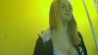 Online film Young amateur blonde bbw shows her big tits on webcam