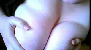 Online film Milky white bbw bitch shows her big hot tits on cam