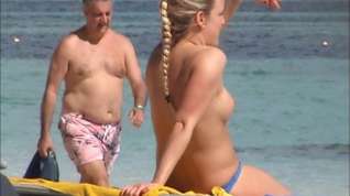 Online film beach beauty 004 incredible two german topless punta cana part1