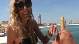 Online film Blonde Latina hottie fucked on the sea