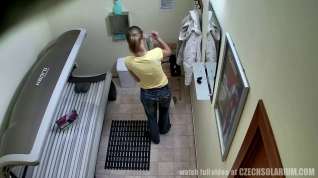 Online film Czech Legal Age Teenager in Public Solarium