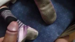 Online film wife cum on feet soles