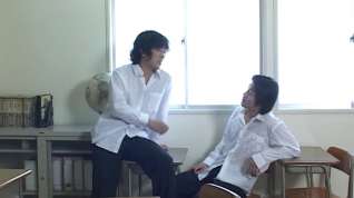 Online film as244 - Japanese school teacher jousts two dicks jointly