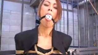 Online film japanese- bound up -wax play-sextoy-nose episode-clothing pegs- fastened upside down...BMW