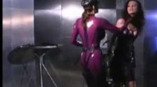 Online film Awesome looking lesbian whores in latex action