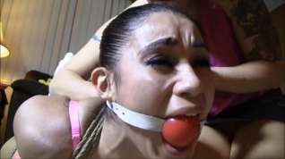 Online film Gagged sexy slut humiliated by her hot mistress