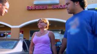 Online film Breasty non-professional redhead is picked up at the mall