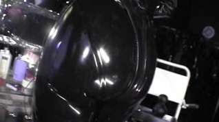 Online film Gasmask electro latex femdom