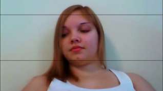 Online film Overweight legal age teenager on cam