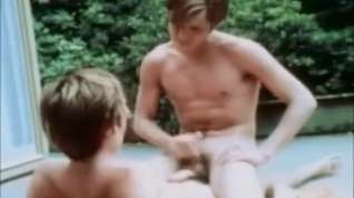 Online film Vintage Poolside Twink Homosexual Fuckfest