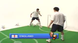 Online film British Michelle B represents England in a football game