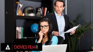 Online film DEVILS FILM - Horny Eliza Ibarra Can't Resist Masturbating And Her Boss Has To Bring Her To Order