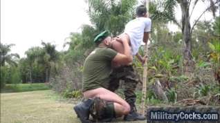 Online film Teen Dominated Outdoors By Drill Sargent Cock- Militarycocks