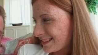 Online film Freckled red head gets anal fucked.
